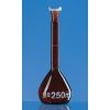 Messkolben 10 ml, NS 10/19 BLAUBRAND, Kl. A, KB Braunglas, DURAN, PP-Stopfen