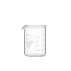 Becherglas 100ml Borosilikat 3.3 niedrige Form, mit Ausguss