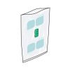 Probenbeutel RollBag  1100ml, 175x300mm mit Haftverschluss, mit Beschriftungszone
